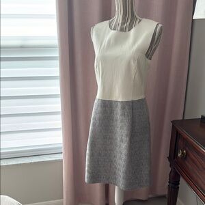 Rebecca Taylor White and Gray Dress